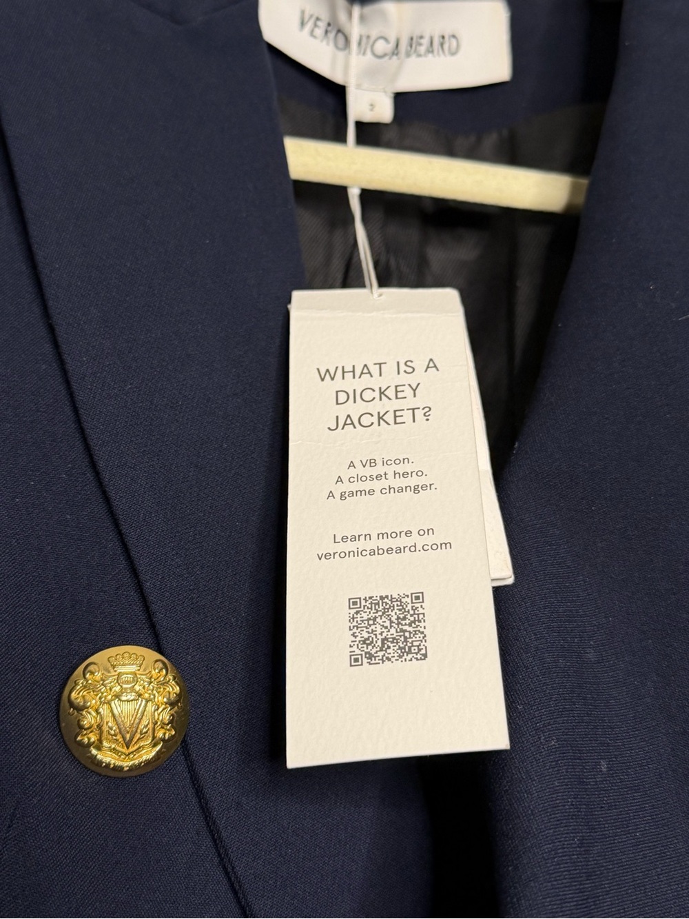 Veronica Beard Miller Dickey Jacket in Navy - Picture 7 of 10